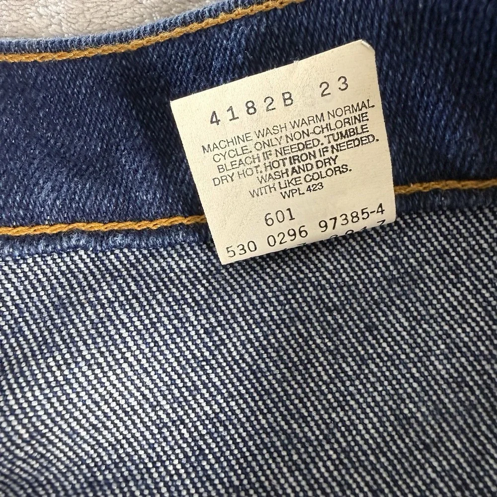 Vintage Levi's 517 Jeans Men's 38x30 Orange Tab Dark Wash Bootcut USA 4182